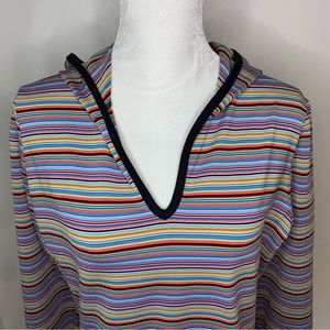 Athleta Vibrant Colored Pullover Hoodie Size L